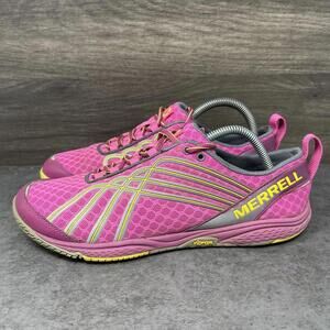 Merrell Road Glove Dash 2 Sneakers Womens Size 9 Pink Outdoor Fitness Trainer